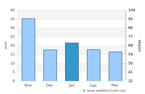 Soto la Marina average rain in January