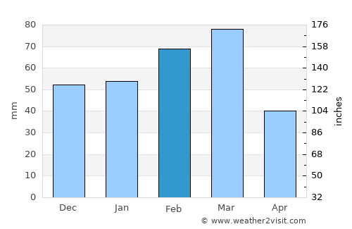 South Venice average rain in February
