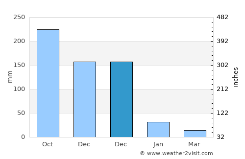 Srīmushnam average rain in December