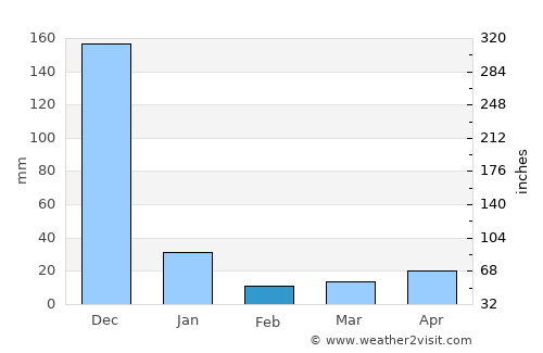 Srīmushnam average rain in February