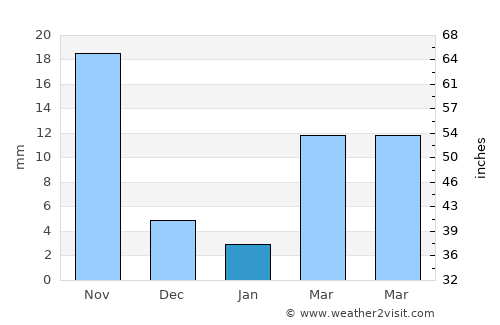 Srīrāmnagar average rain in January