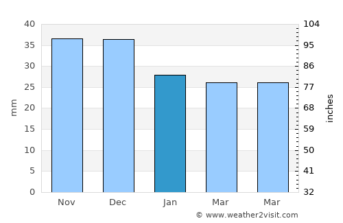 Środa Wielkopolska average rain in January