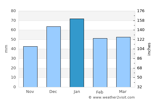 Stanley average rain in January