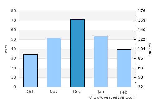 Staroderevyankovskaya average rain in December