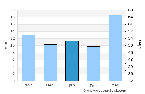 Steele average rain in January