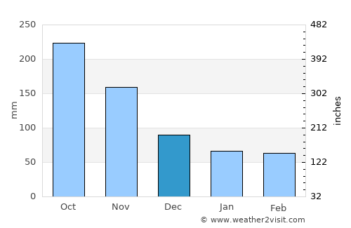 Stella average rain in December
