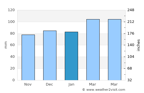 Stuart average rain in January