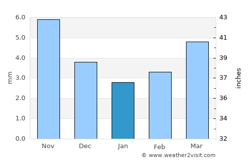 Sujji average rain in January