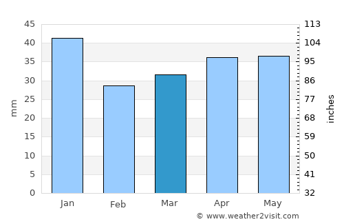 Suodenniemi average rain in March