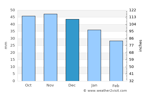 Surazh average rain in December