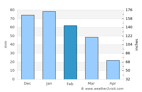 Susanville average rain in February