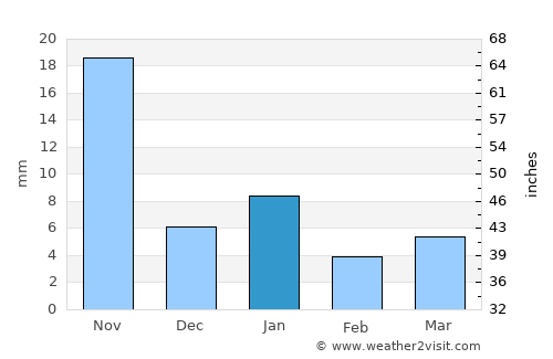 Susner average rain in January