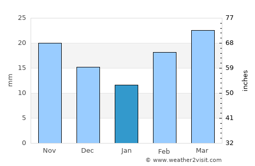 Tahoka average rain in January