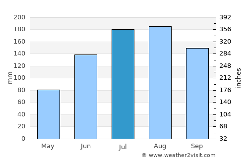 Tampa average rain in July