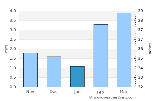 Tando Allāhyār average rain in January