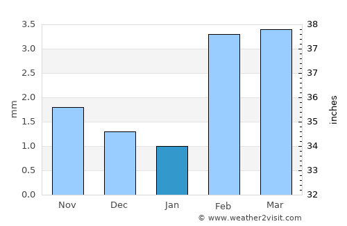 Tando Ghulām Ali average rain in January