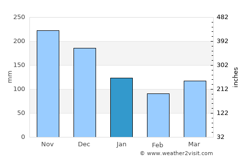 Tanjungbalai average rain in January