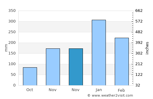 Tanjungbumi average rain in November
