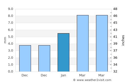 Tārānagar average rain in January