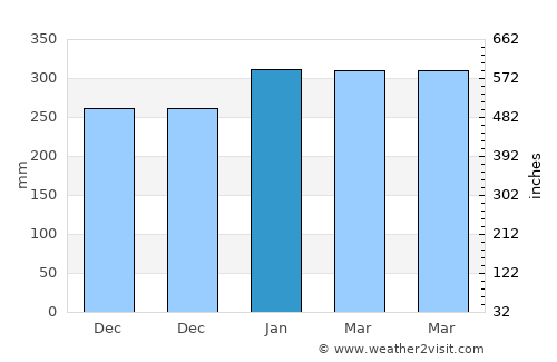 Tawangrejo average rain in January