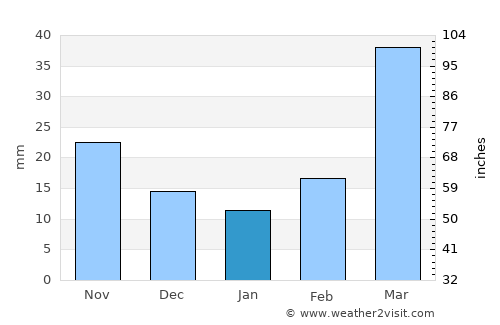Taylor average rain in January