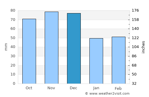 Taylorville average rain in December