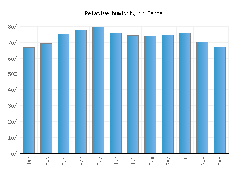 Terme relative humidity averages