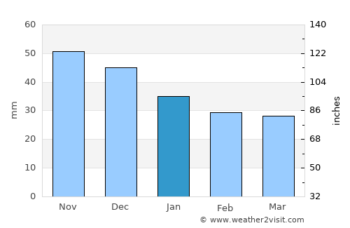 Teykovo average rain in January