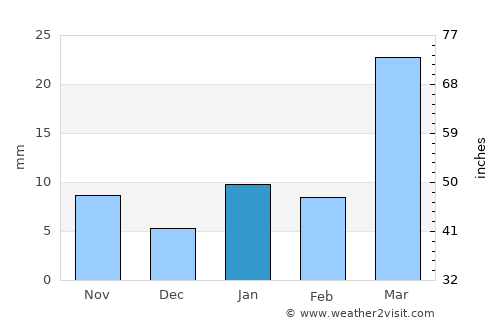 Thākurgaon average rain in January