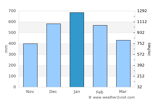 Tigao average rain in January