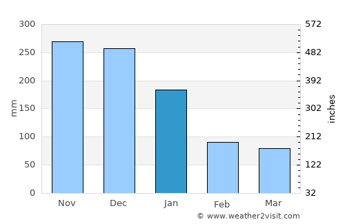 Tigbao average rain in January