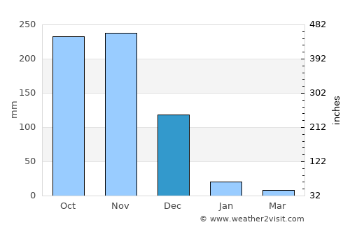 Tindivanam average rain in December