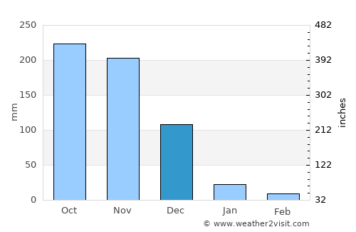 Tirukkoyilur average rain in December