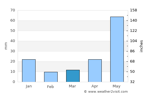 Tirukkoyilur average rain in March