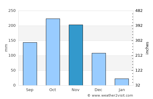 Tirukkoyilur average rain in November