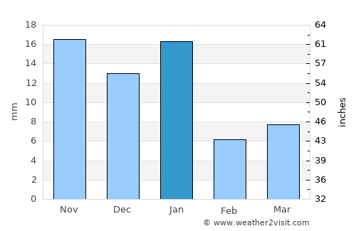 Tizapán el Alto average rain in January