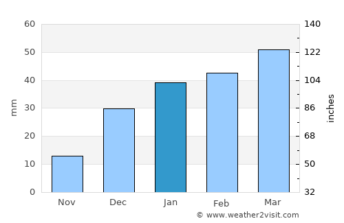 Torbat-e Jām average rain in January