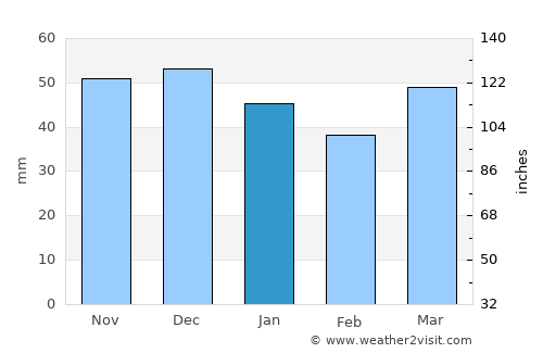 Torul average rain in January