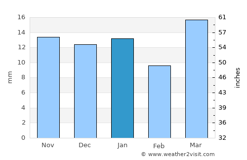 Towner average rain in January