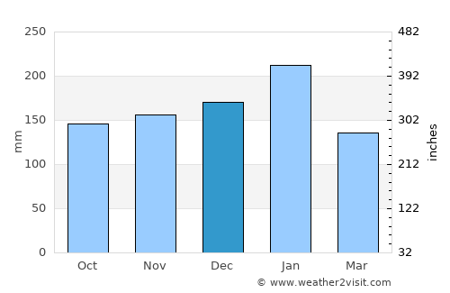 Toyooka average rain in December