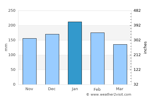 Toyooka average rain in January
