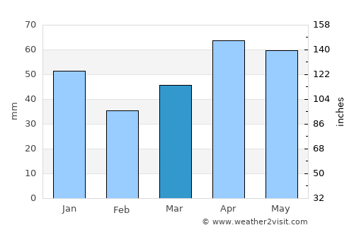 Traverse City average rain in March