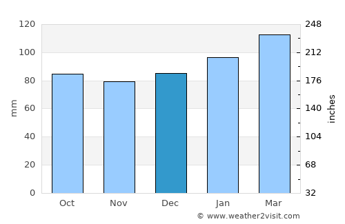 Troy average rain in December
