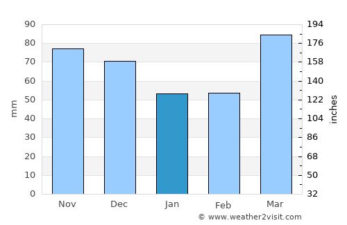 Troy average rain in January