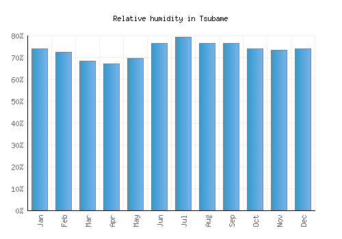 Tsubame relative humidity averages