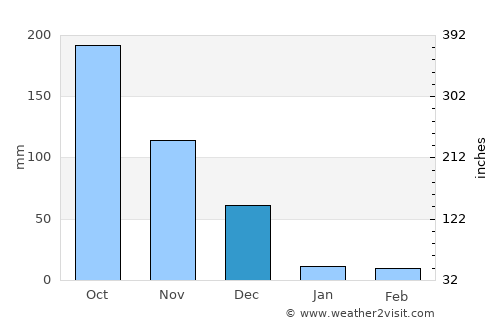 Turaiyūr average rain in December