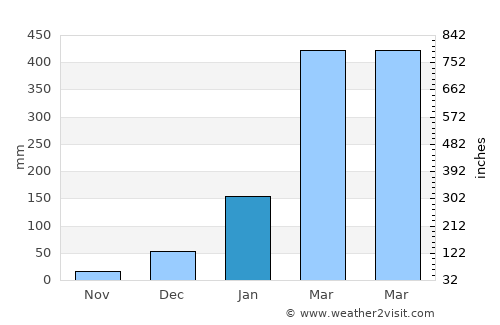 Turiaçu average rain in January