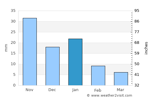 Uruapan del Progreso average rain in January