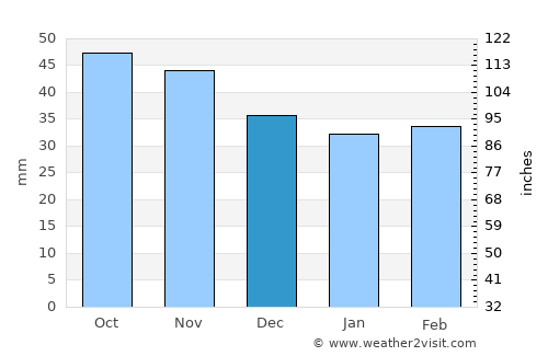 Uzundere average rain in December