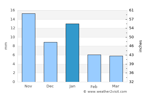 Valle de Santiago average rain in January